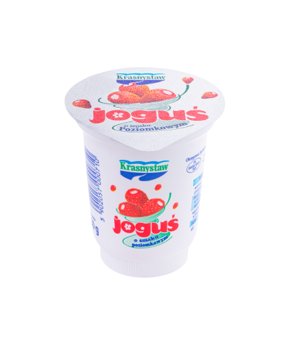 Jogurt o smaku poziomkowym Joguś