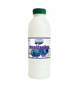 Maślanka jagodowa w butelce