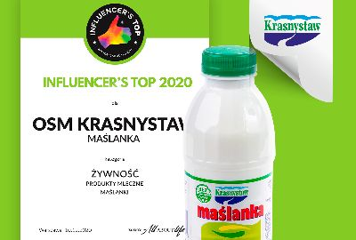 Buttermilk with the Influencer's Top 2020 award!
