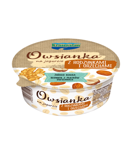 Owsianka z orzechami i rodzynkami