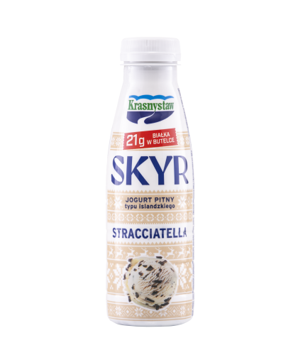 Jogurt pitny typu islandzkiego stracciatella