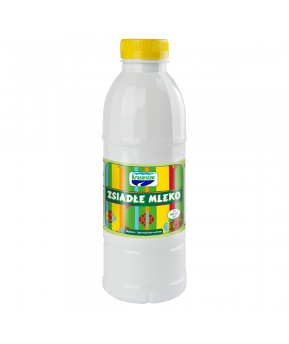 Soured milk in a bottle 