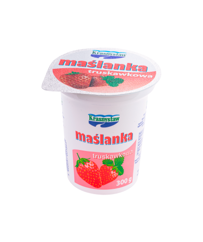 Maślanka owocowa z truskawkami